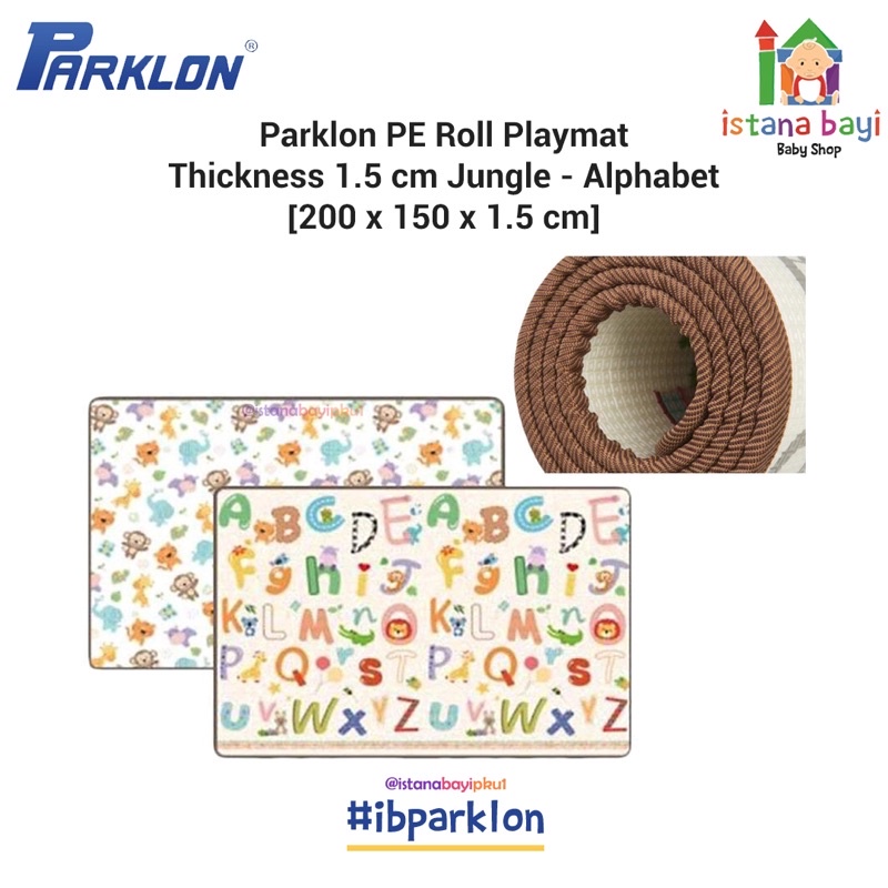 Parklon PE Roll Playmate Double Side 1.5cm / Playmate Bayi - KARPET ANAK