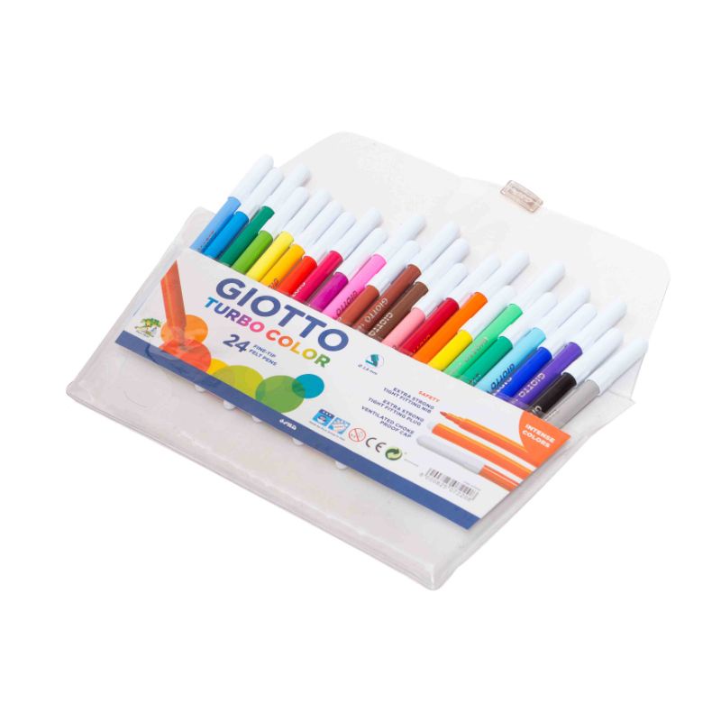 

Giotto spidol turbo color with wallet 24 colors