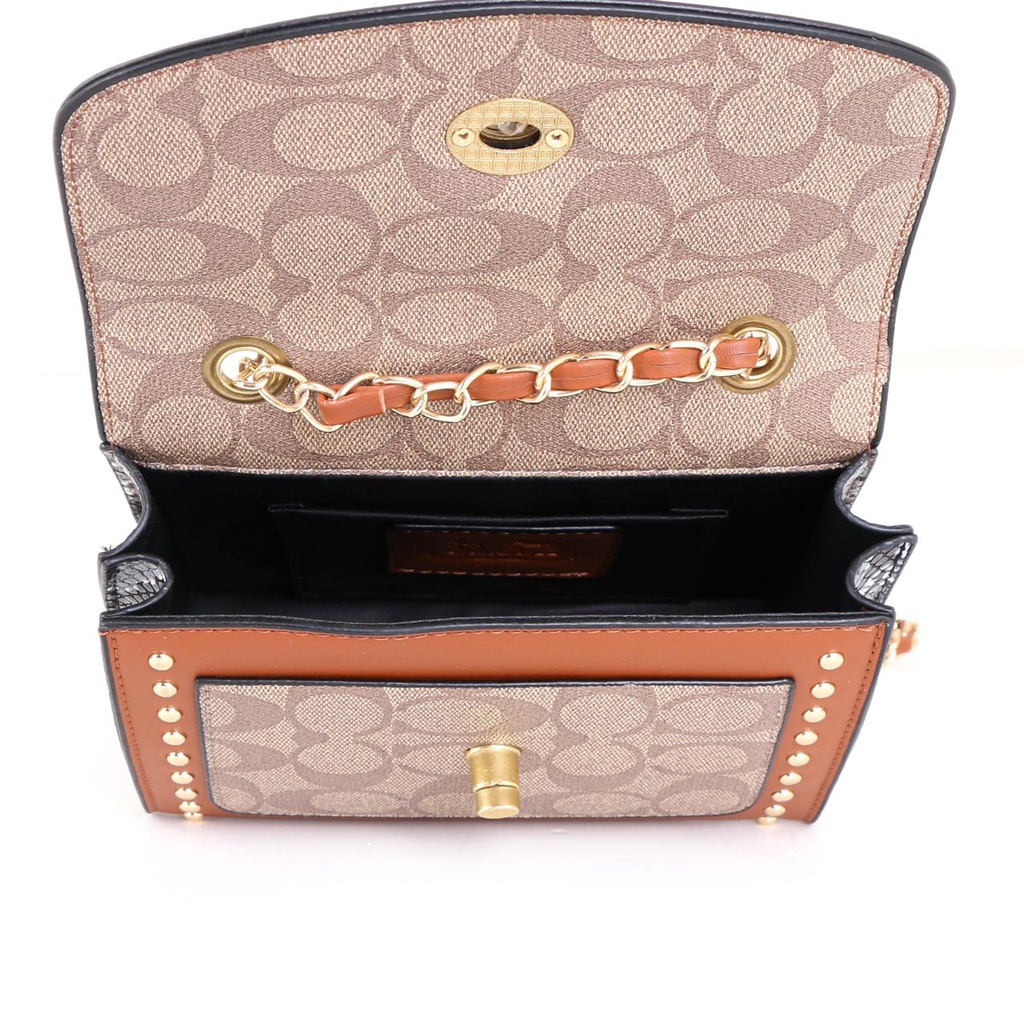 WOMEN SLING BAG SHOULDER SNAKE LEATHER 8001