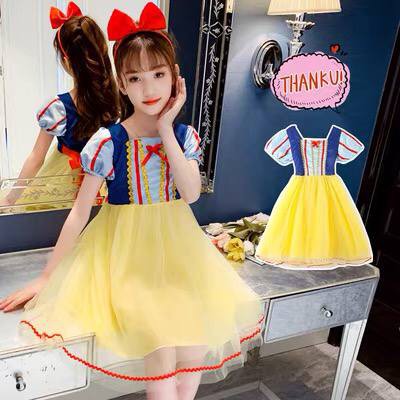 BAJU GAUN KOSTUM PRINCESS SNOW WHITE ANAK BALITA DRESS IMPOR