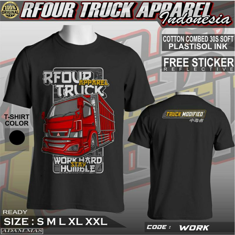 BAJU TRUK BOS MUDA// KAOS TRUCK CANTER // KAOS TRUK OLENG // KAOS TRUK ANTI GOSIP