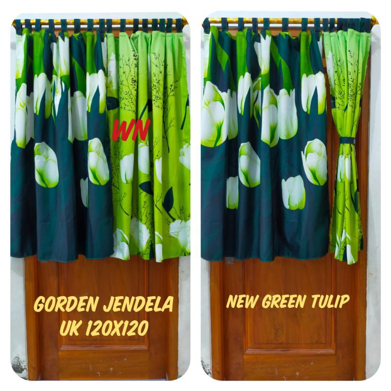 Waty grosir Gorden Jendela Pendek Gorden Jendela Kamar Gorden Kecil