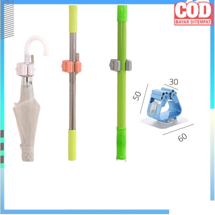 (NCS) Gantungan Sapu Pel Di Dinding Mop Suction Holder Penjepit Hanger Moop Broom Hook Hok Tempel