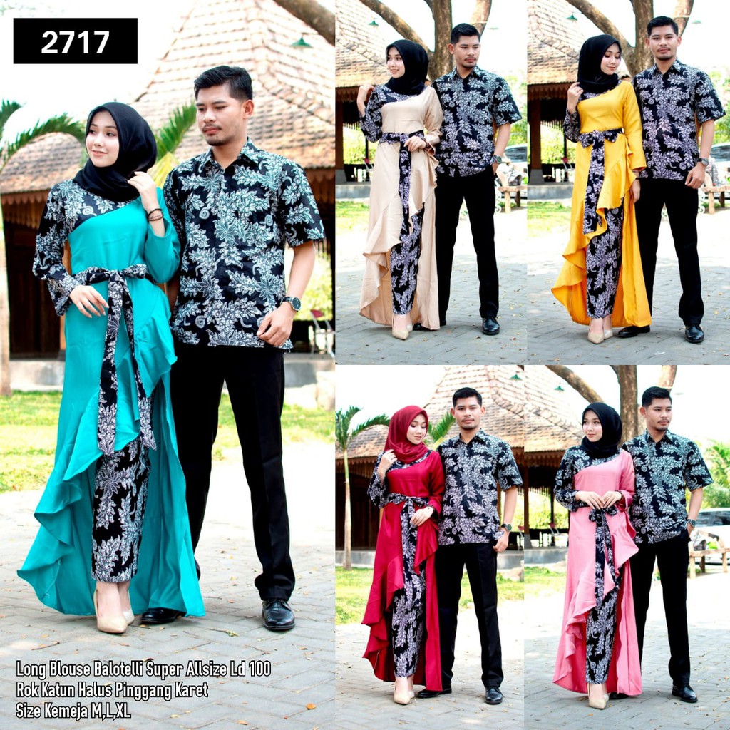 Zola_Batik Batik Kebaya Long Blus Cp Set Long Blouse 2717