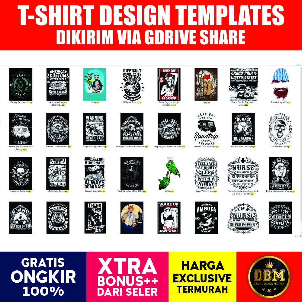 45 T Shirt Distro Premium V.2 - Photoshop &amp; Illustrator