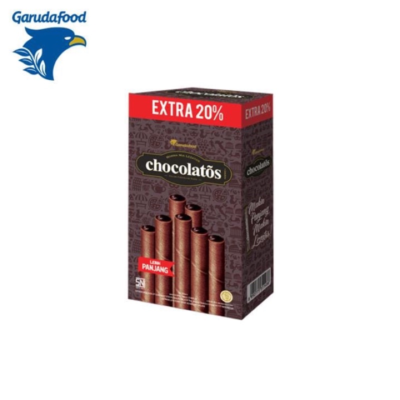 

Chocolatos Dark Wafer Roll stik Cokelat ( 24 pcs x @ 13 g )