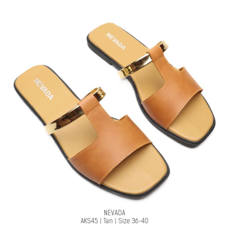 Sandal Wanita Nevada/Sendal Wanita Terbaru Sandal Teplek Sendal Cantik