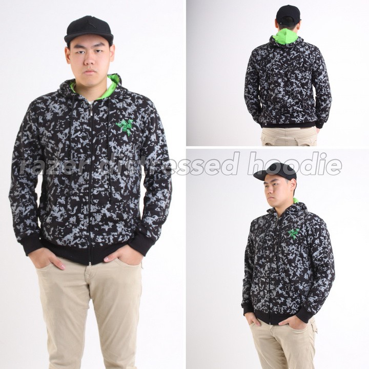 Razer Distressed Army Hoodie