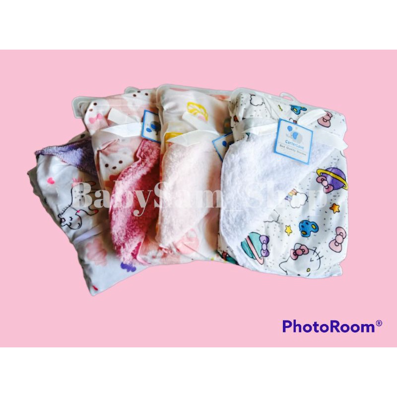 Selimut Tanpa Topi Fleece MOTIF CEWEK DAN CEWEK || Selimut Bayi Murah