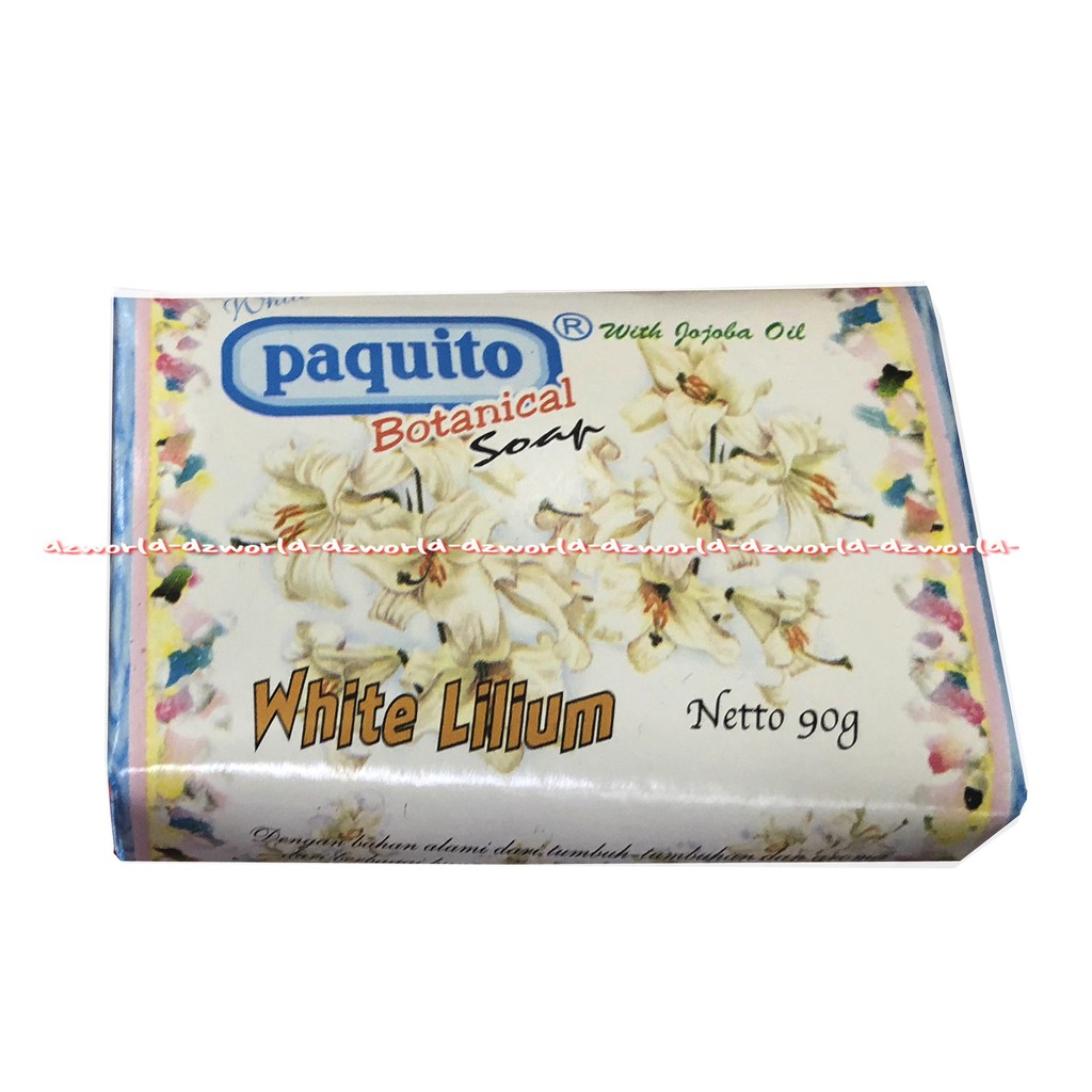 Paquito Botanical Soap White Lilium 90gr Sabun Mandi Batang