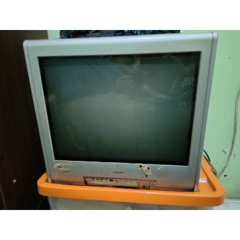 tv tabung toshiba 21 seken
