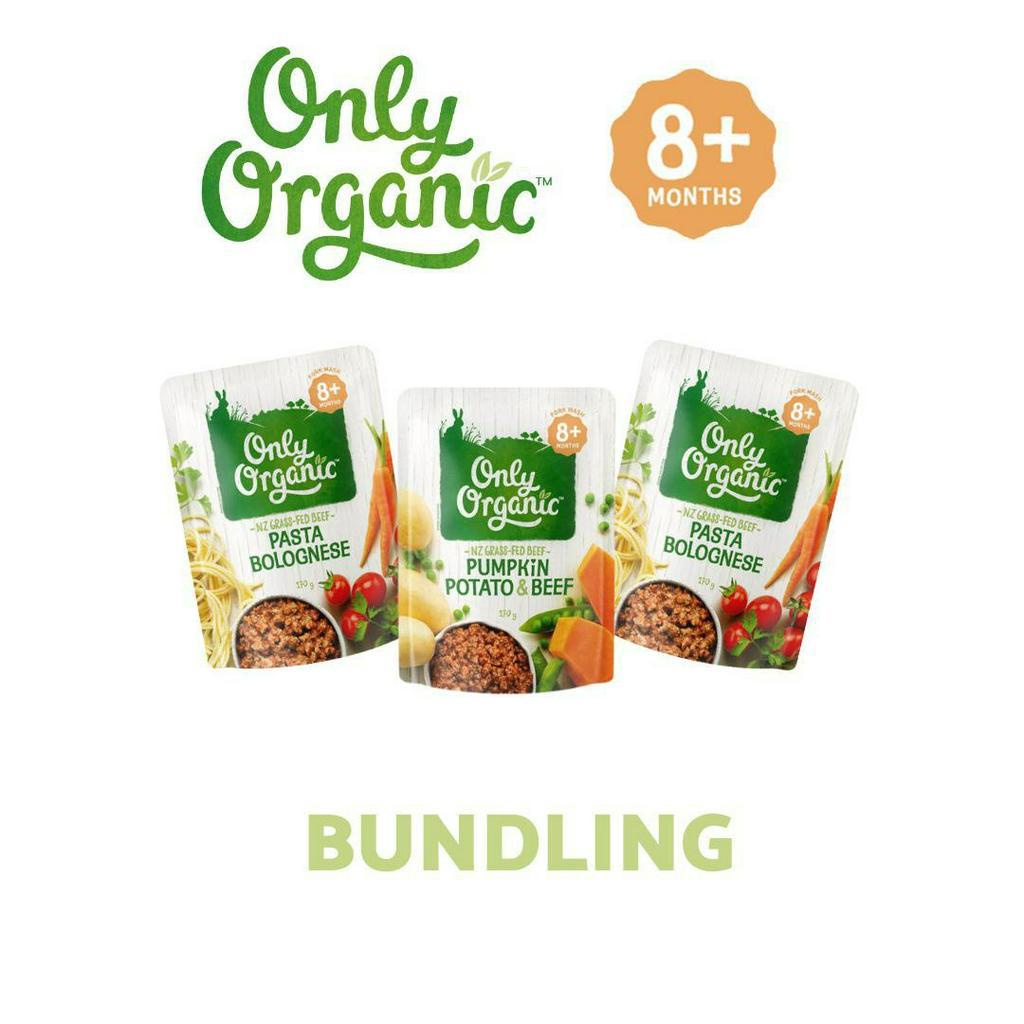 Bundling Only Organic Baby Food 8m+ (3 Pcs)