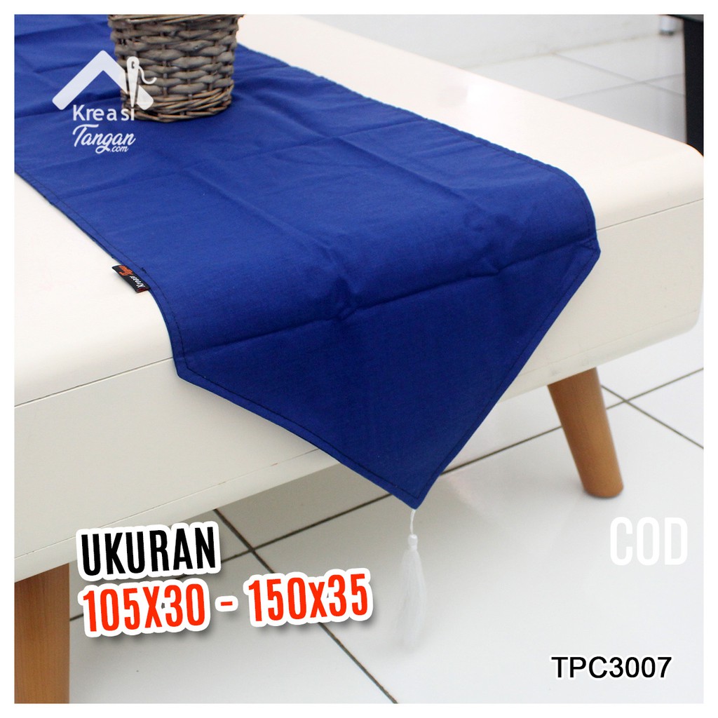 Taplak Meja Polos Table Runner POLOS Ukuran 105x30 &amp; 150x35 (TPC3007)