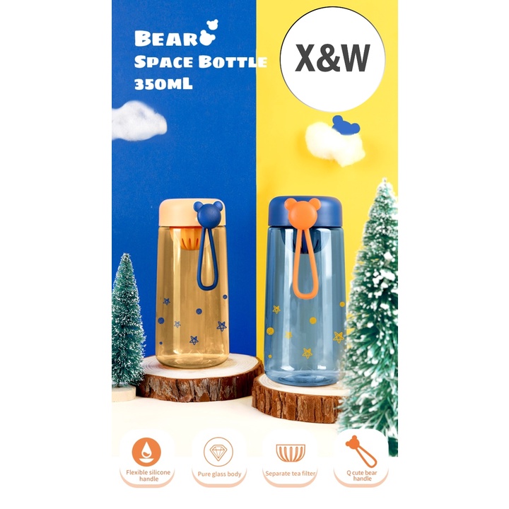 Botol Minum Anak Plastik BPA FREE X&W j 2400 - 350 ML
