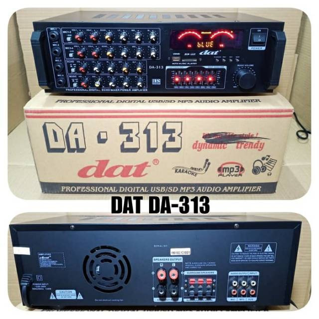 Power Ampli Amplifier karaoke DAT 313 DA 313 DAT313 Bluetooth karaoke vocal