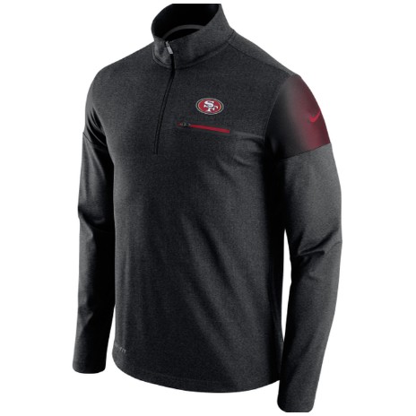 Original Nike Elite Jaket Jersey Baju Bola NFL Pria Murah USA SF 49ers - Abu-abu, M