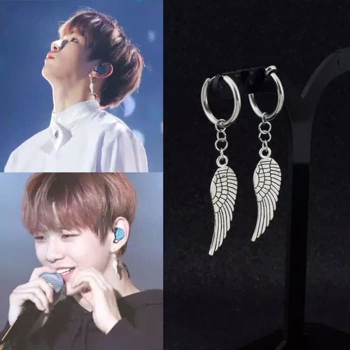 EE0471 - Anting JEPIT Tanpa Tindik Pria Wanita Kpop Korea BTS EXO GOT7