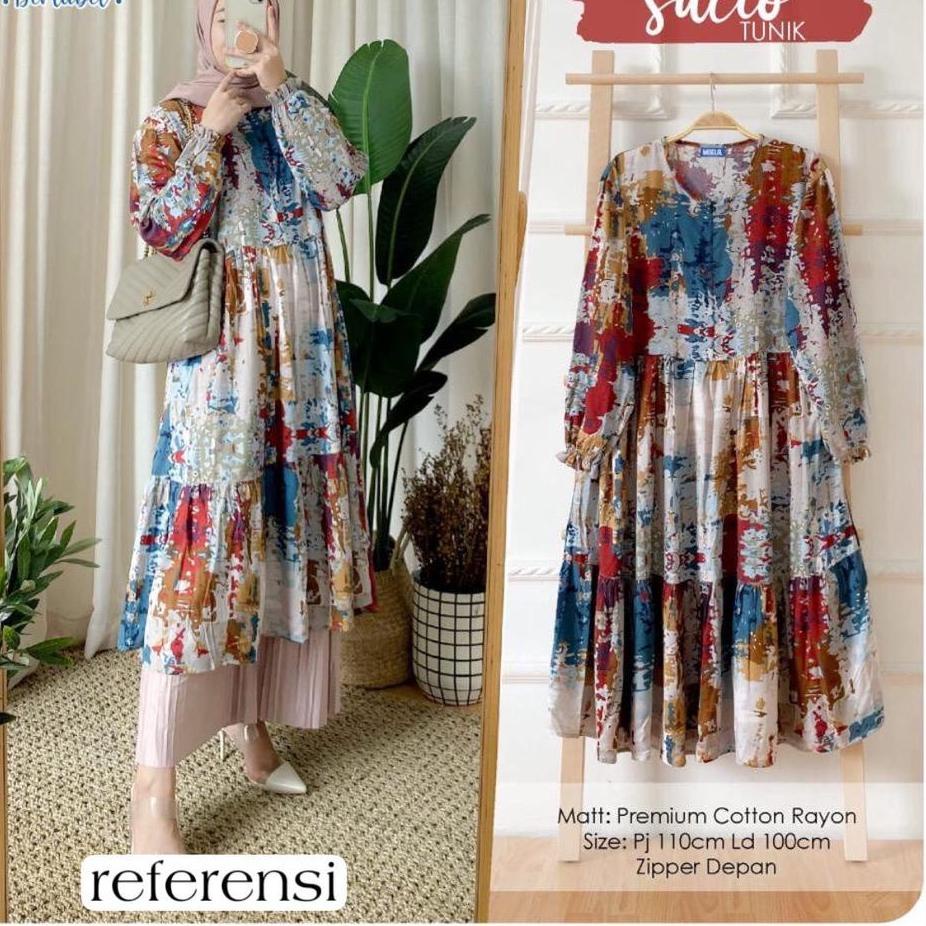Best Seller.. Tunik Jumbo XL XXL XXXL XXXXL 5L ld 110 120 130 140 150 Free Masker Model Sacio Tunik 