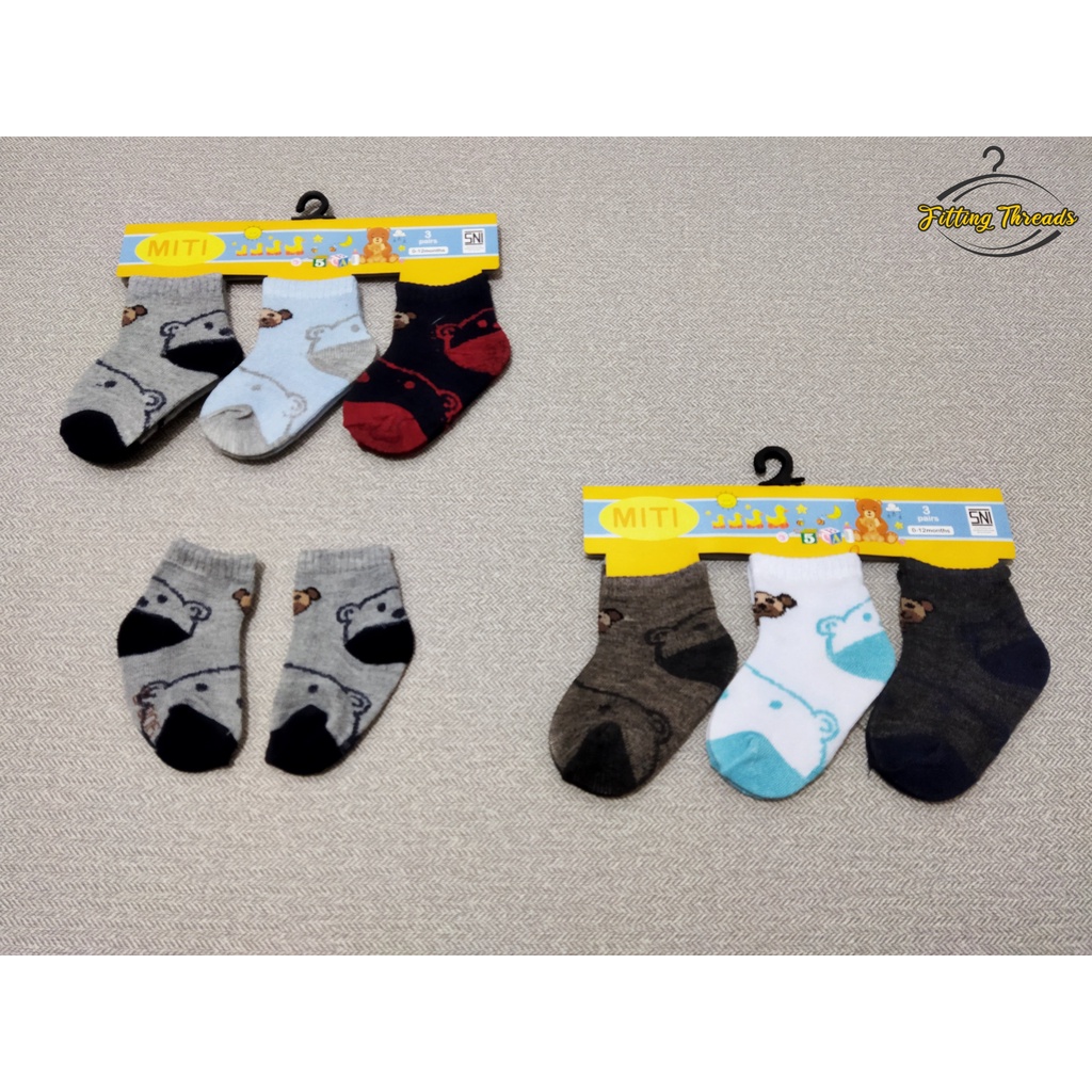 3 Pasang Kaos Kaki Anak Bayi Cowok Cewek / Kaos Kaki Bayi Laki Laki Dan Perempuan Newborn Baby Socks