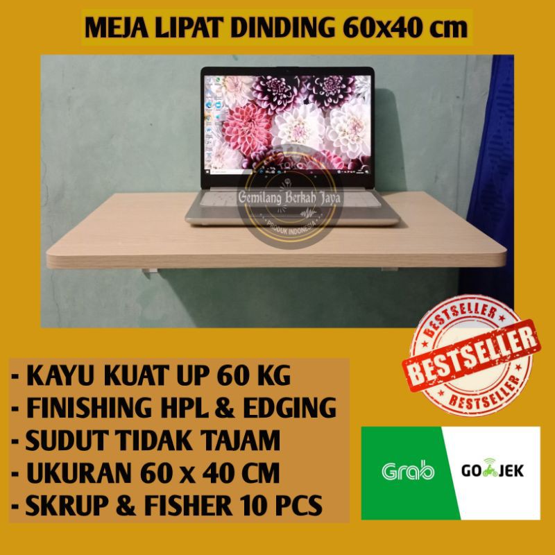 Meja belajar lipat dinding Meja tempel laptop Meja makan Meja kerja Model Modern Minimalis Murah