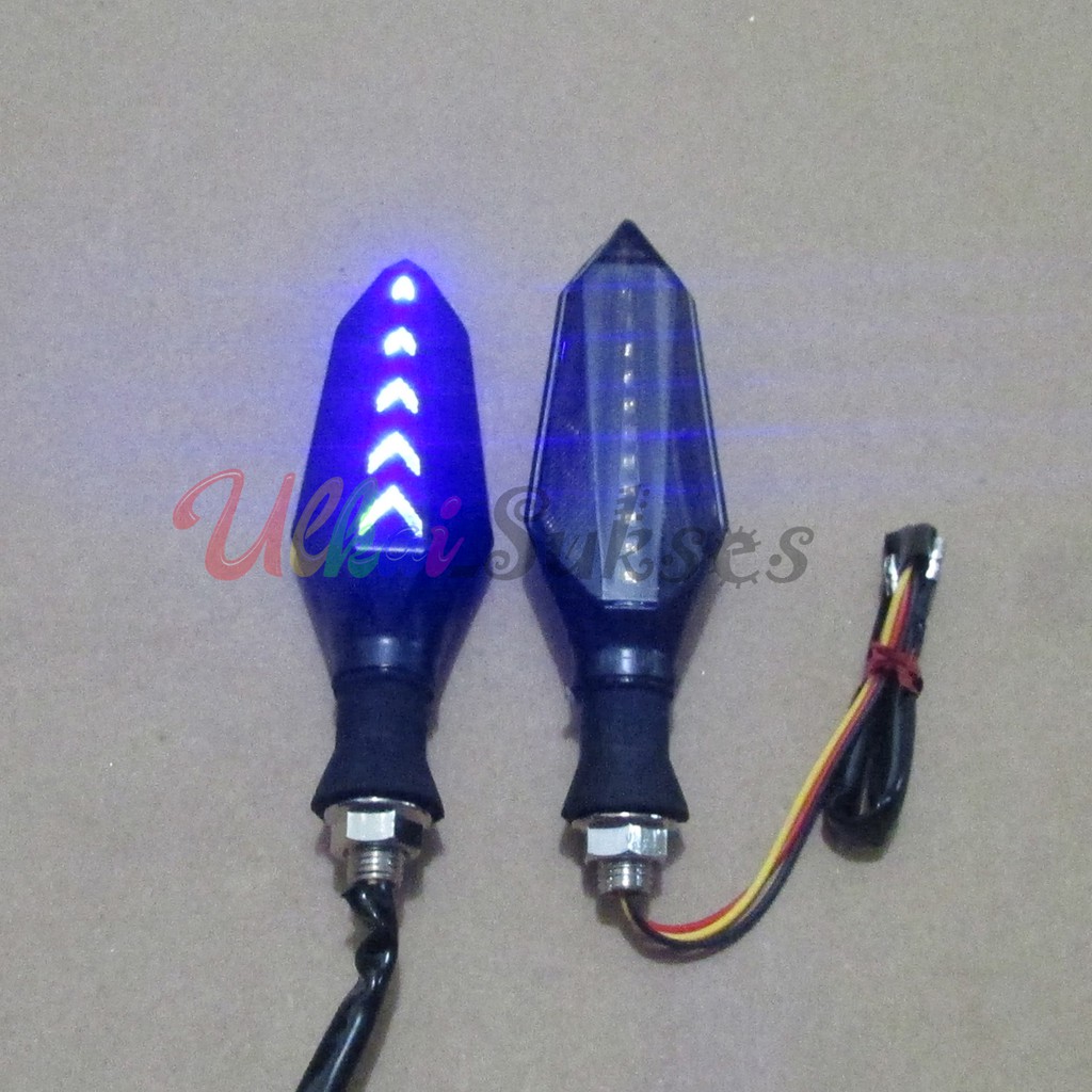 Lampu Sein LED l Variasi Sen Model Cahaya Berjalan 032 Cocok Untuk Vario 125 150 l Aerox l CB l Custom l Vixion l X Abre l Dll Universal Murah Laris