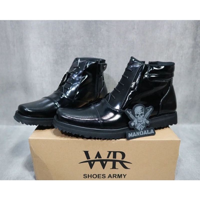 Sepatu PDH Polri / Sepatu PDH TNI / Sepatu PDH kulit sapi asli