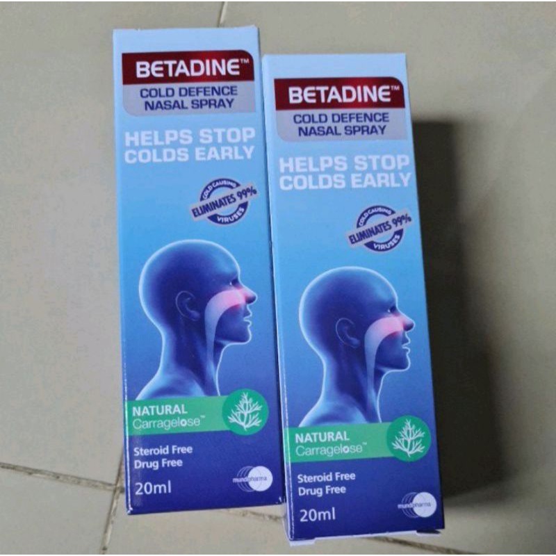 Betadine Cold Defence Nasal Spray Dewasa20 ml Semprot Hidung/Betadin Throat