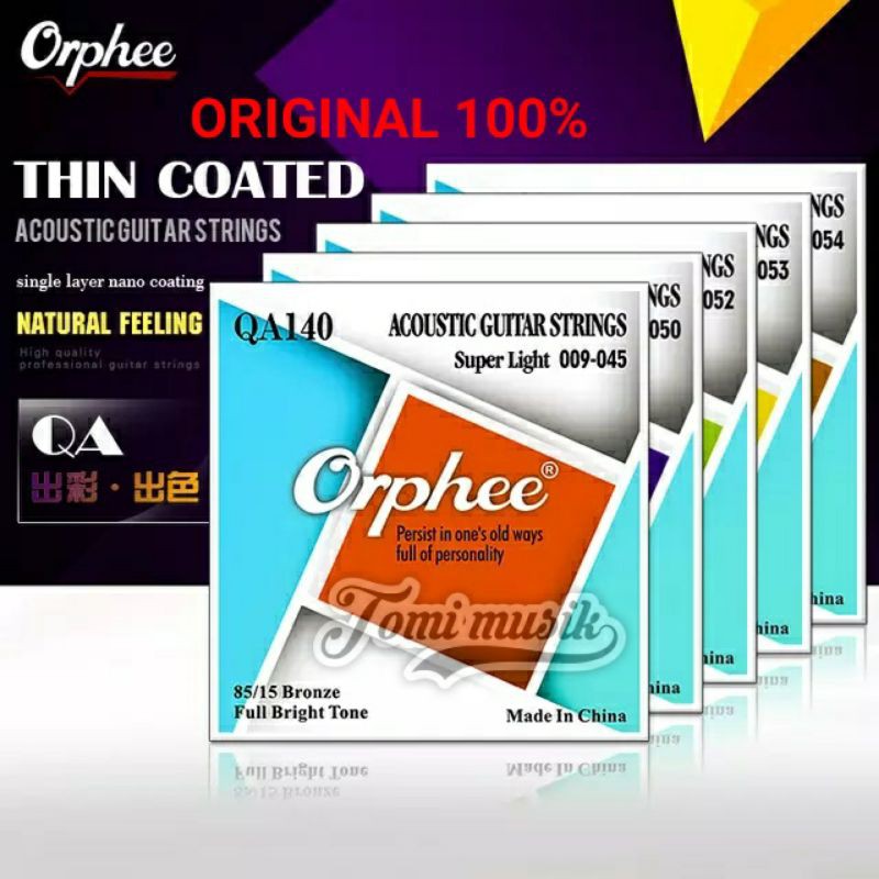 SENAR GITAR ORIGINAL ORPHEE AKUSTIK STRINGS QA140 QA150 QA160 bronze