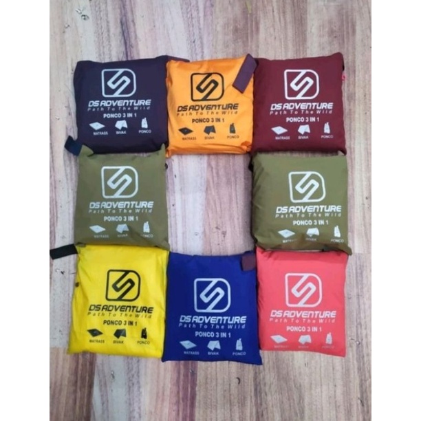 ponco DS adventure original jas hujan kelelawar multifungsi 3 in 1 for camping outdoor