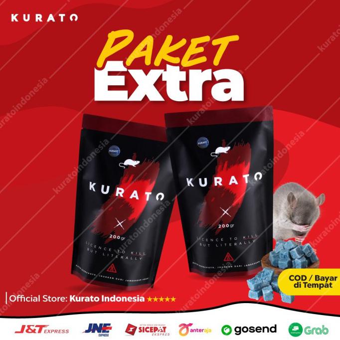 DUA PACK KURATO BASMI TIKUS GOT TIKUS BESAR RACUN KURATO PALING AMPUH