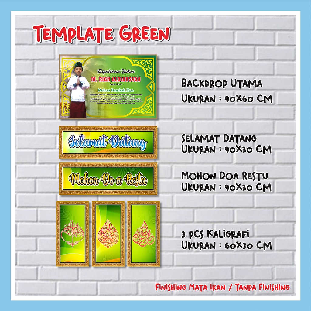 Backdrop Banner Khitan Paket Spanduk Khitanan