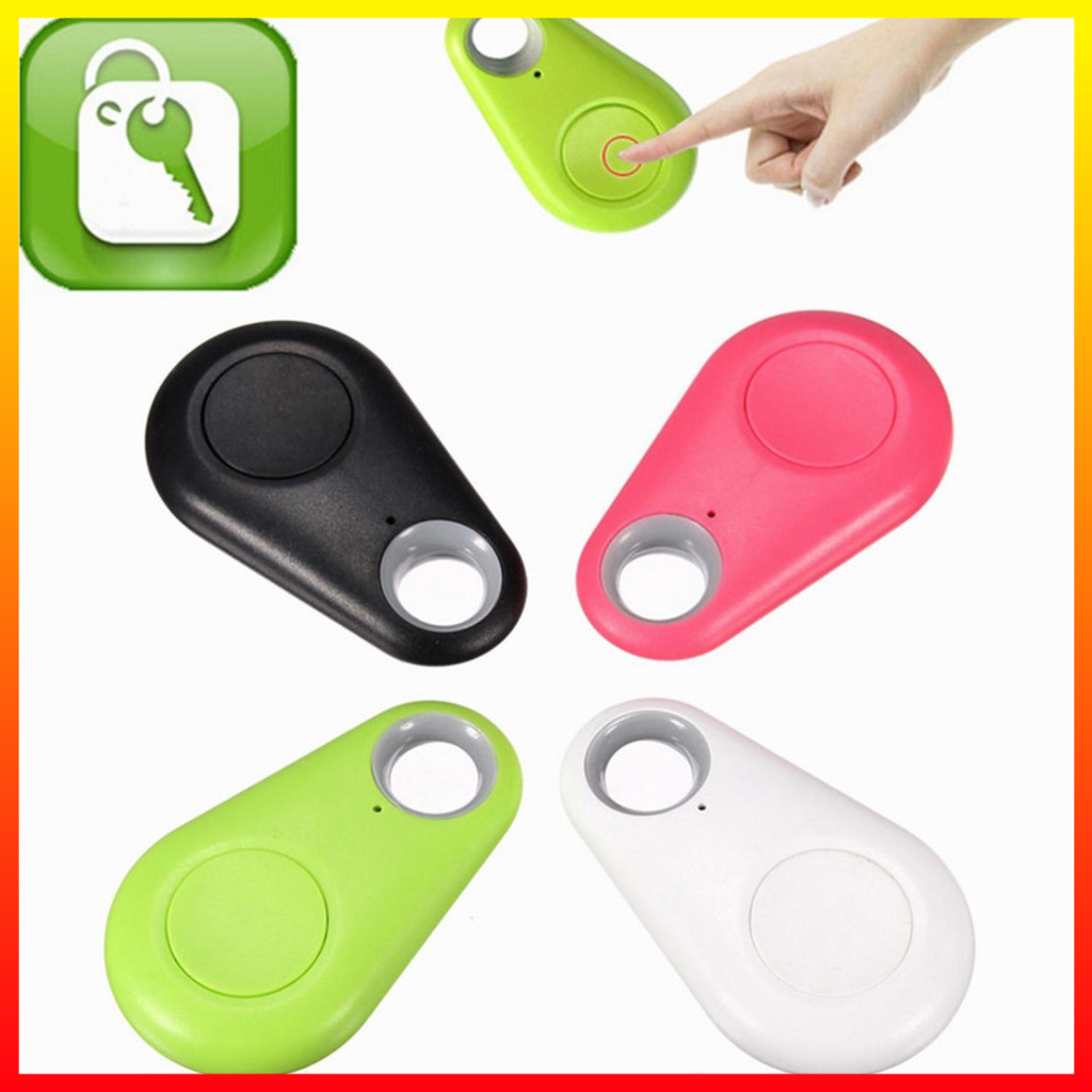 Gantungan Kunci Kalung Pelacak Pintar Mini GPS Anti Hilang Smart Bluetooth Tracker Wireless Remote Shutter Android &amp; iOS iSearching - OMHA6NBK