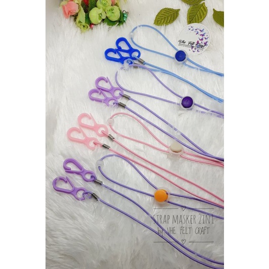 Tali masker pengait masker polos strap masker cowok pengait tali masker cewek kalung masker
