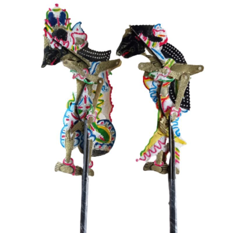 (BISA COD) SATU SET MINIATUR WAYANG KULIT RAMA SHINTA ISI 2 PCS BAHAN KULIT SAPI ASLI HIASAN DINDING