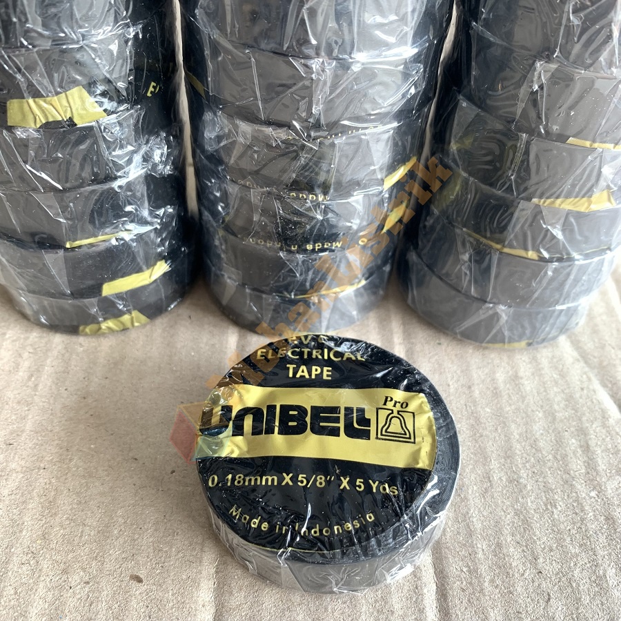 Isolasi Unibel Lakban Tape Hitam Lem Listrik
