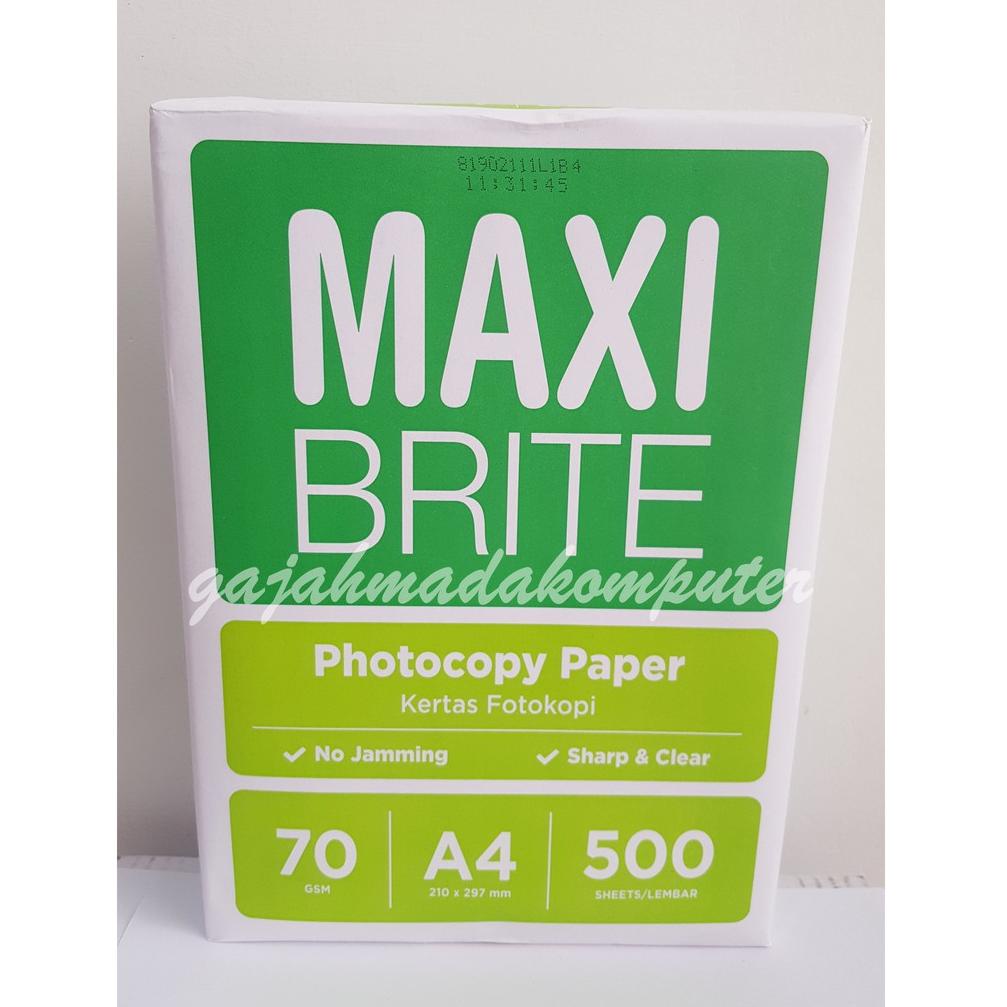 

[PRODUK VJGLN] Kertas HVS A4 70 gr 70 gsm 70gram MAXI BRITE AB0