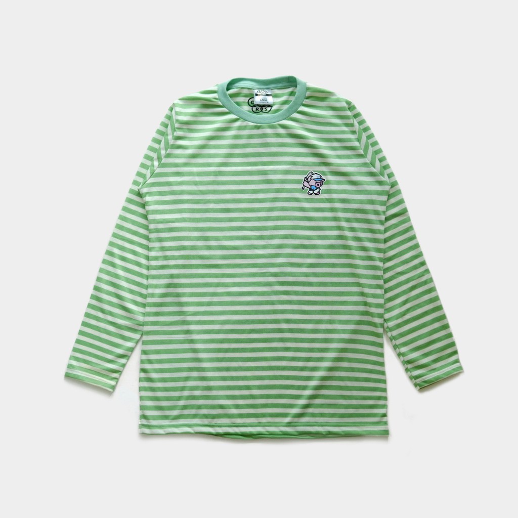 

CRSL Long Green Pigko Olympic Stripe Tees