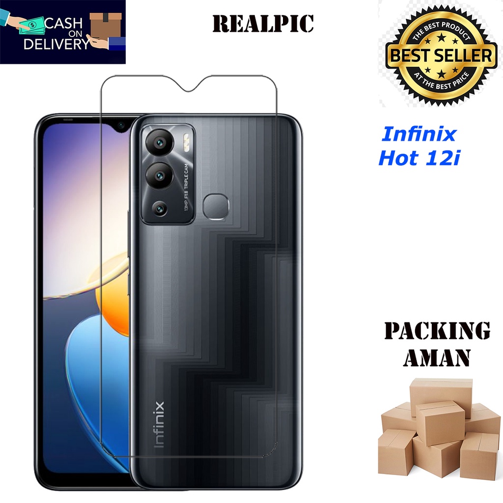 Tempered Glass Infinix Hot 12i Screen Protector Anti Gores