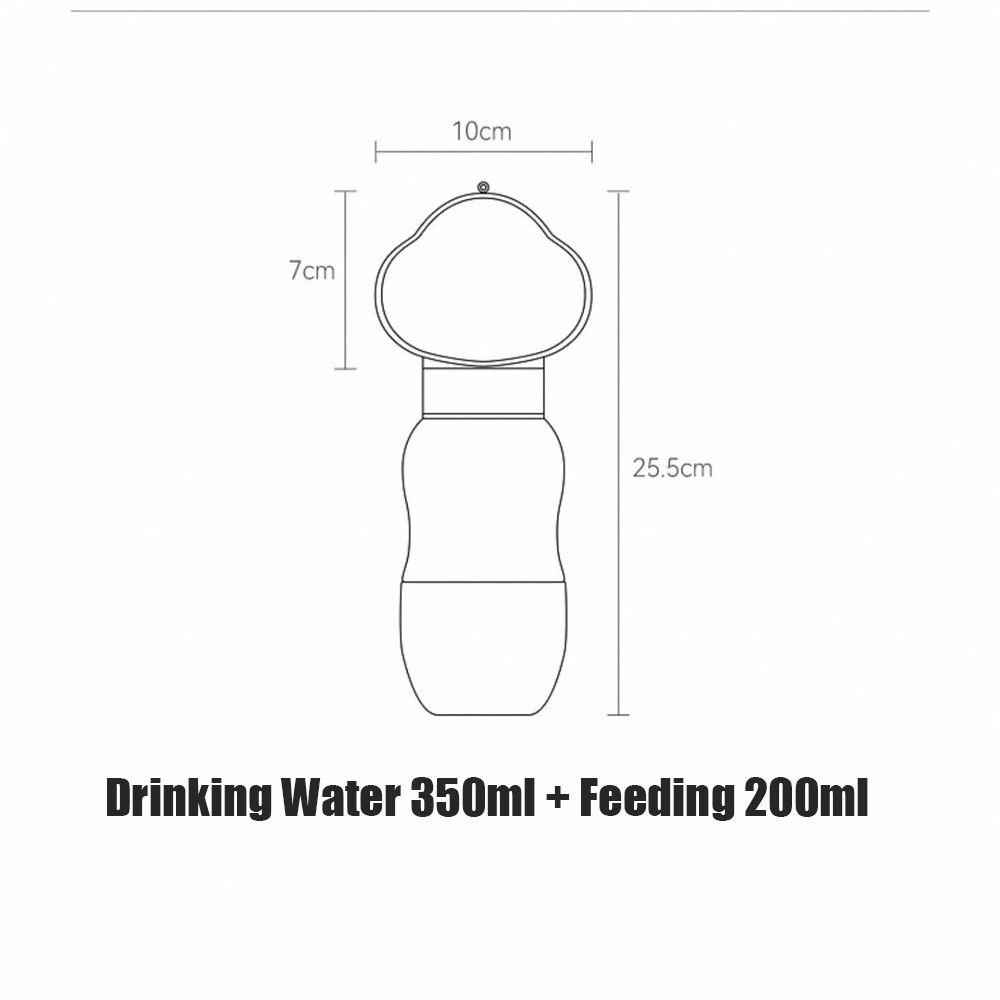 Solighter Pet Water Bottle Outdoor Puppy Cat Feeder Mangkuk Minum Bekal Hewan Peliharaan