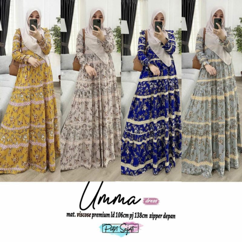 Umma Dress / Gamis Matt Rayon Viscose Premium