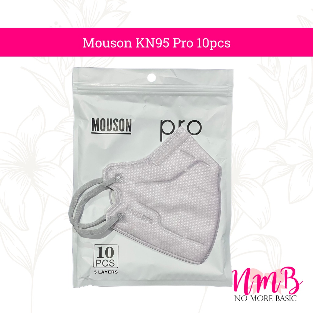 Masker Mouson KN95 Pro Garis 1 pack 10pcs Masker Kesehatan 5PLY Anti Virus