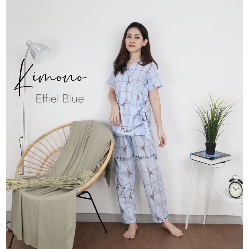Piyama Baju Tidur Kimono Wanita size M Premium