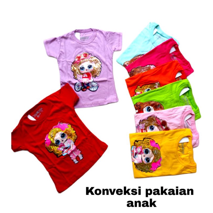 KAOS ANAK LOL(LED) KAOS ANAK PEREMPUAN(LED) KAOS LOL ANAK