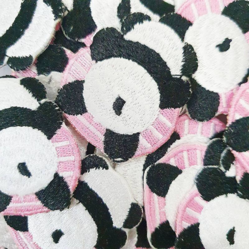 Patch Panda, Panda Embroidery Patch