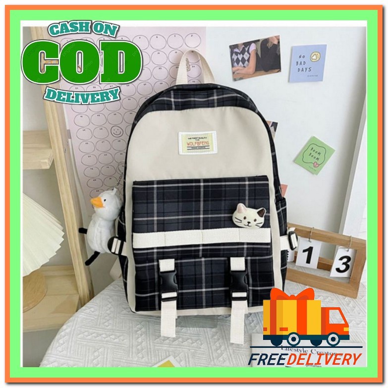 Amy - Tas Anak Korea Perempuan Ransel Korea Anak Perempuan Import Unicorn Terbaru 2021 Canvas Origin