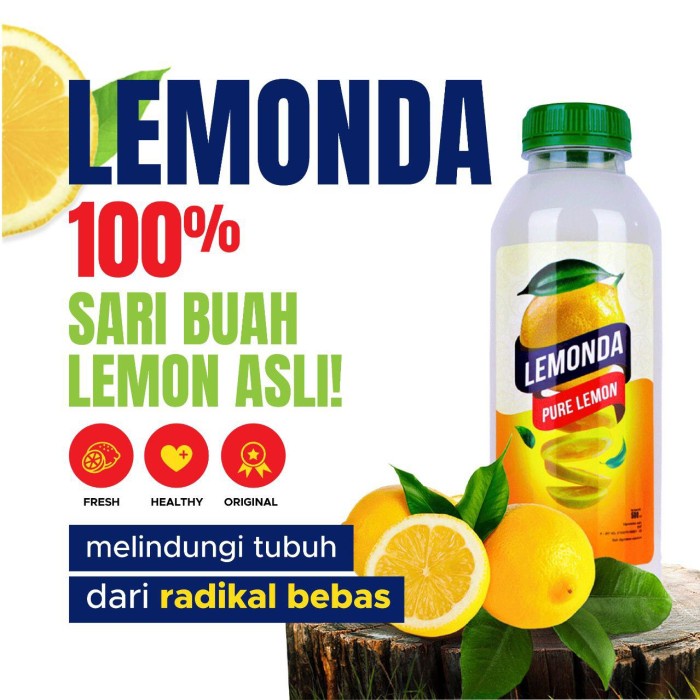 

Ge602Gt Lemonda Pure Lemon Jus Sari Buah Lemon Murni Ds5545101