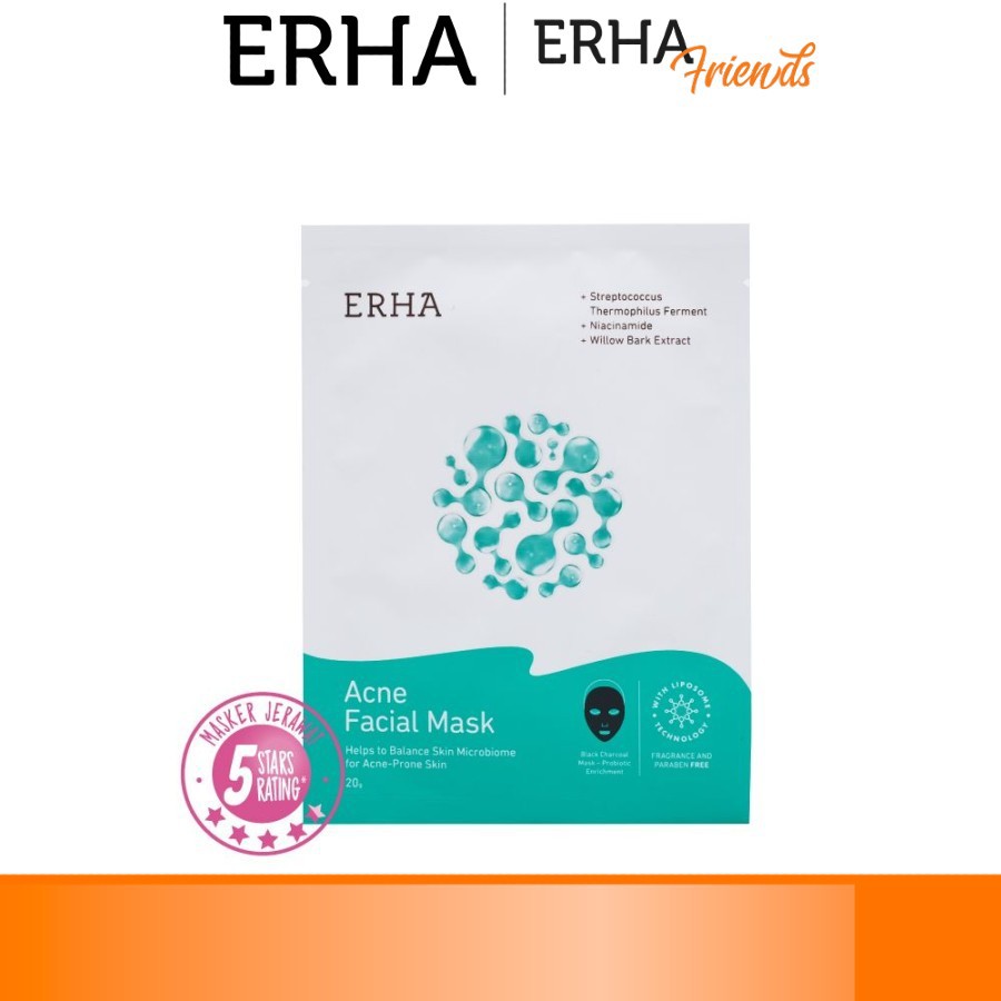 Erha Acne Facial Mask 1 pcs - Masker Wajah Jerawat