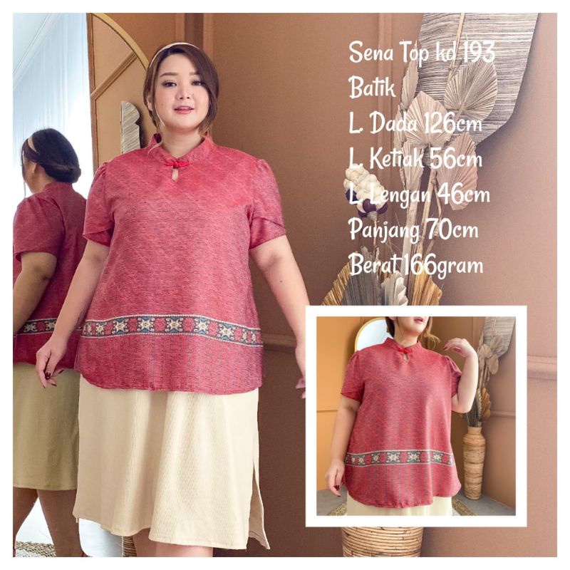 Sena Bigsize Top, Oversize Top, Bigsize Top, Chinese New Year Top, Lunar Top, Baju Imlek by J.Jireh