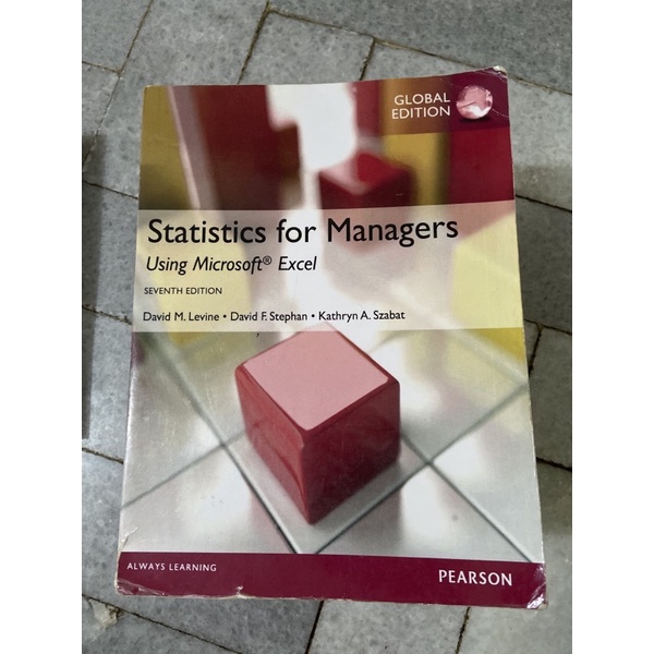 

Statistics for Managers 7th edition