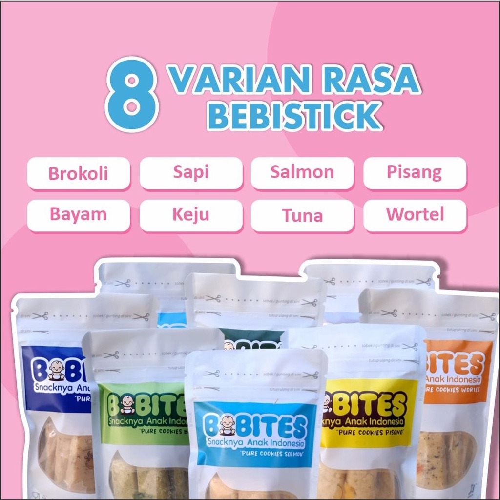 PAKET HEMAT Jar 250gr + 150gr Bebistick Biskuit Bayi Mulai 6 Bulan